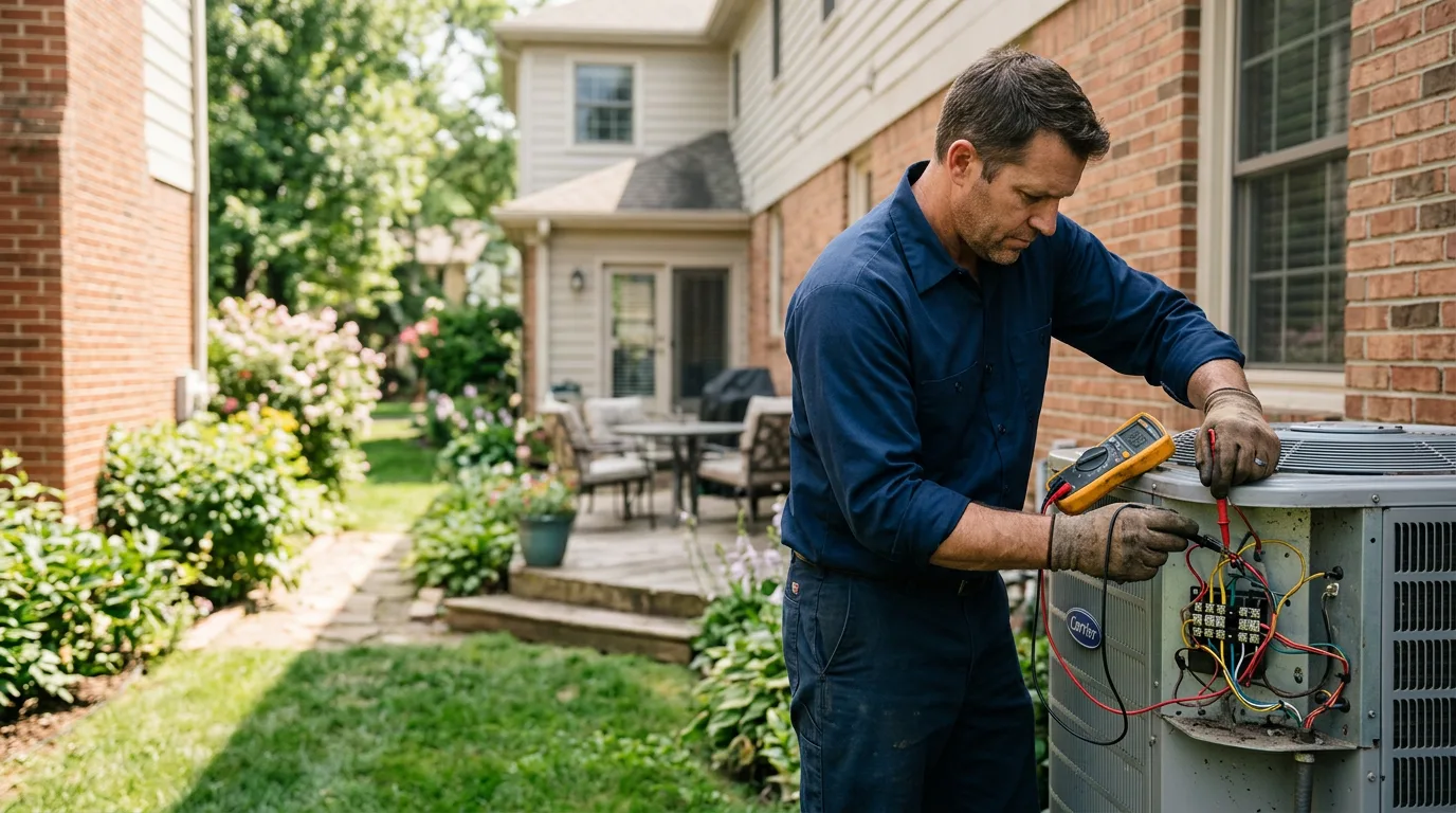 HVAC technician working near Drewsville, NH